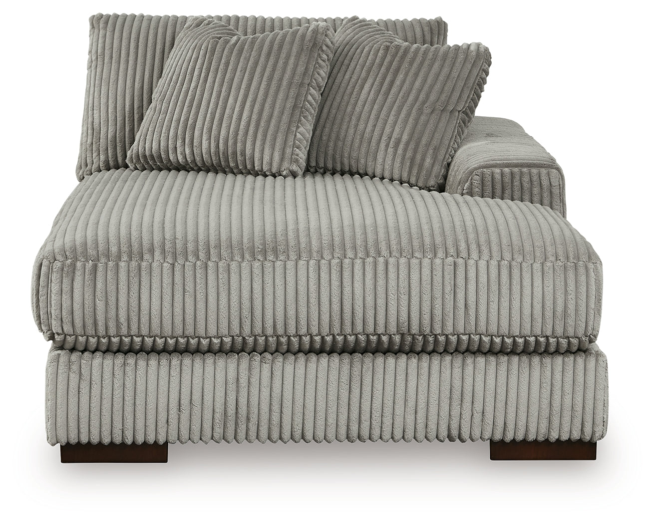 Lindyn Fog 4-Piece Sectional with Chaise and Oversized Accent Ottoman