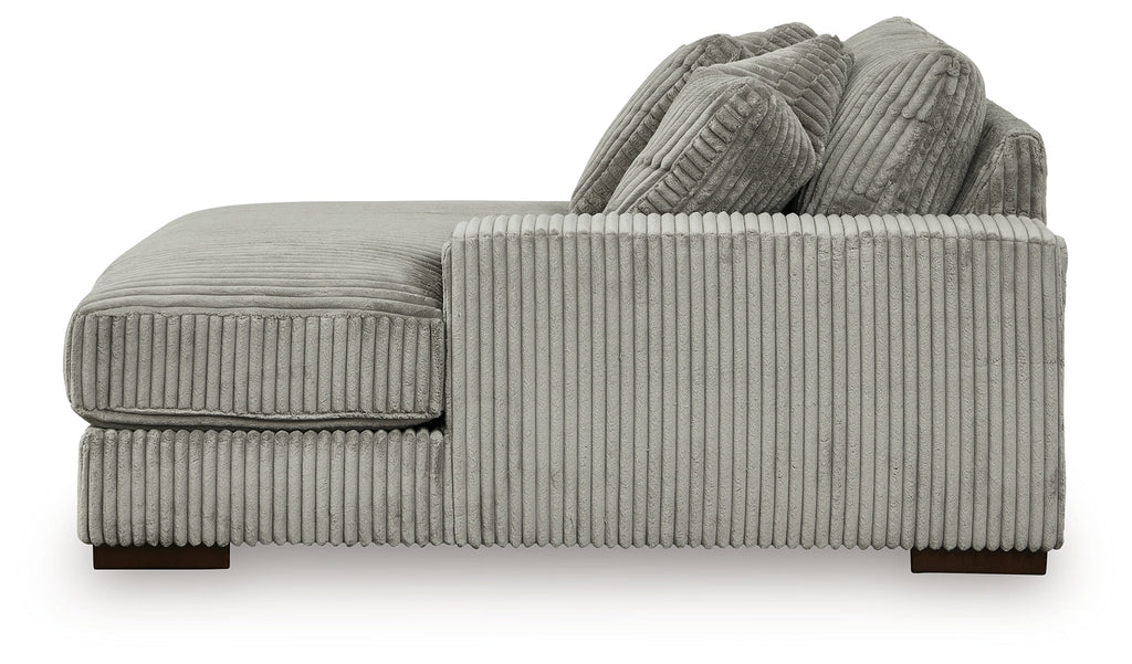 Lindyn Fog 4-Piece Sectional with Chaise and Oversized Accent Ottoman