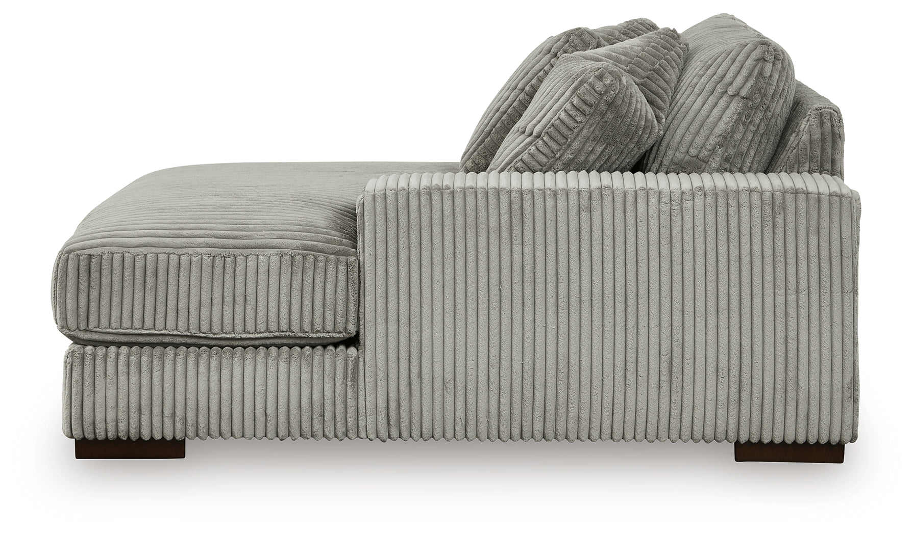 Lindyn Fog 4-Piece Sectional with Chaise and Oversized Accent Ottoman