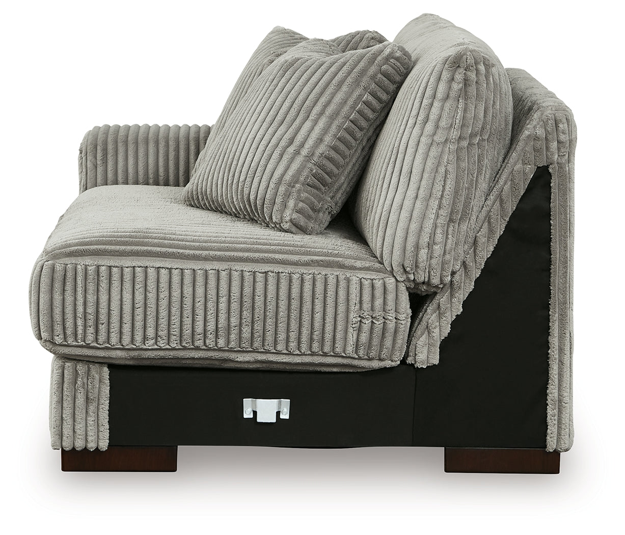 Lindyn Fog 4-Piece Sectional with Chaise and Oversized Accent Ottoman