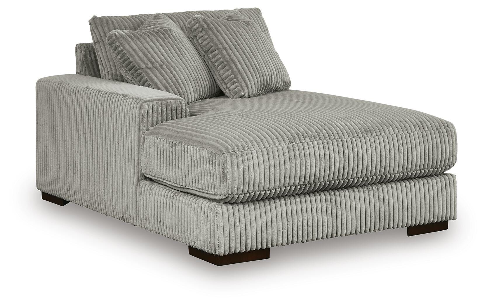 Lindyn Fog 4-Piece Sectional with Double Chaise