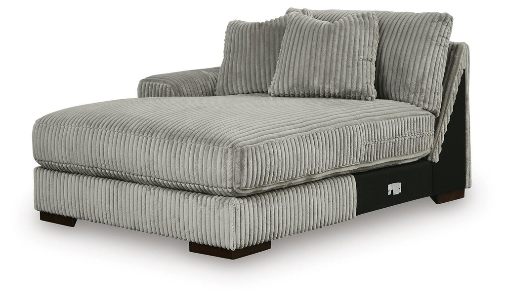 Lindyn Fog 4-Piece Sectional with Double Chaise