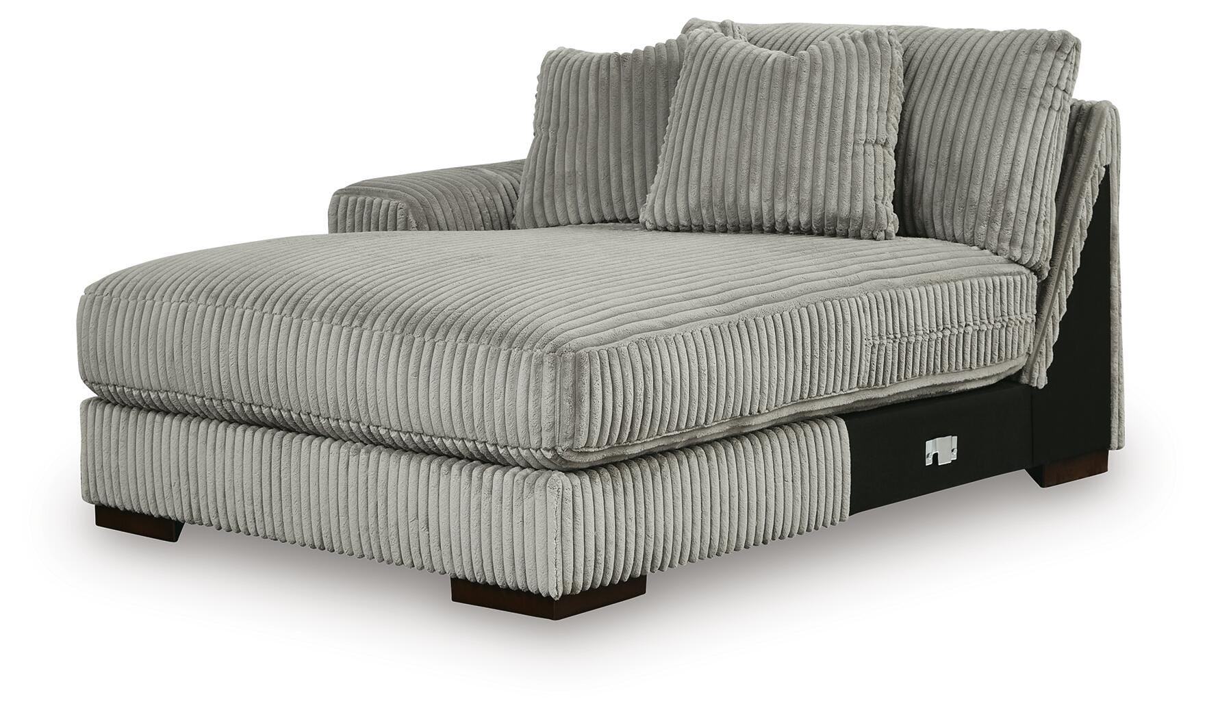 Lindyn Fog 4-Piece Sectional with Double Chaise