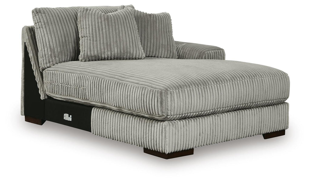Lindyn Fog 4-Piece Sectional with Double Chaise