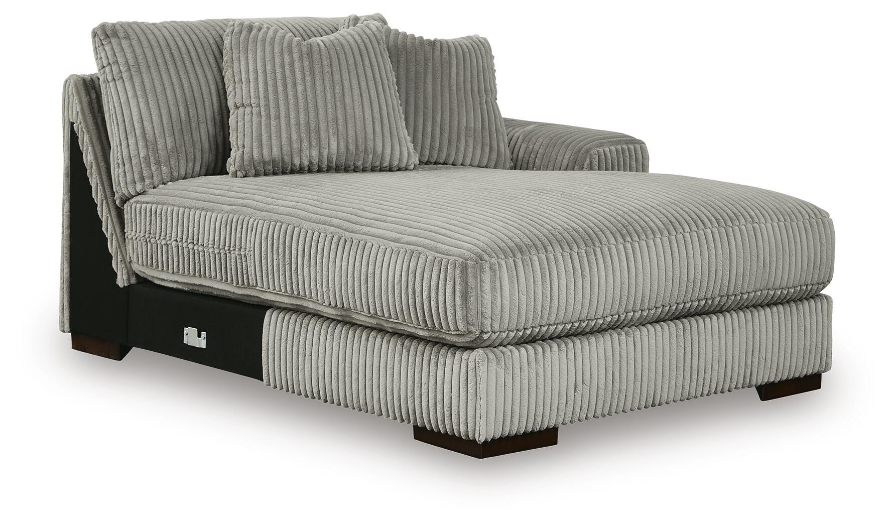 Lindyn Fog 4-Piece Sectional with Double Chaise