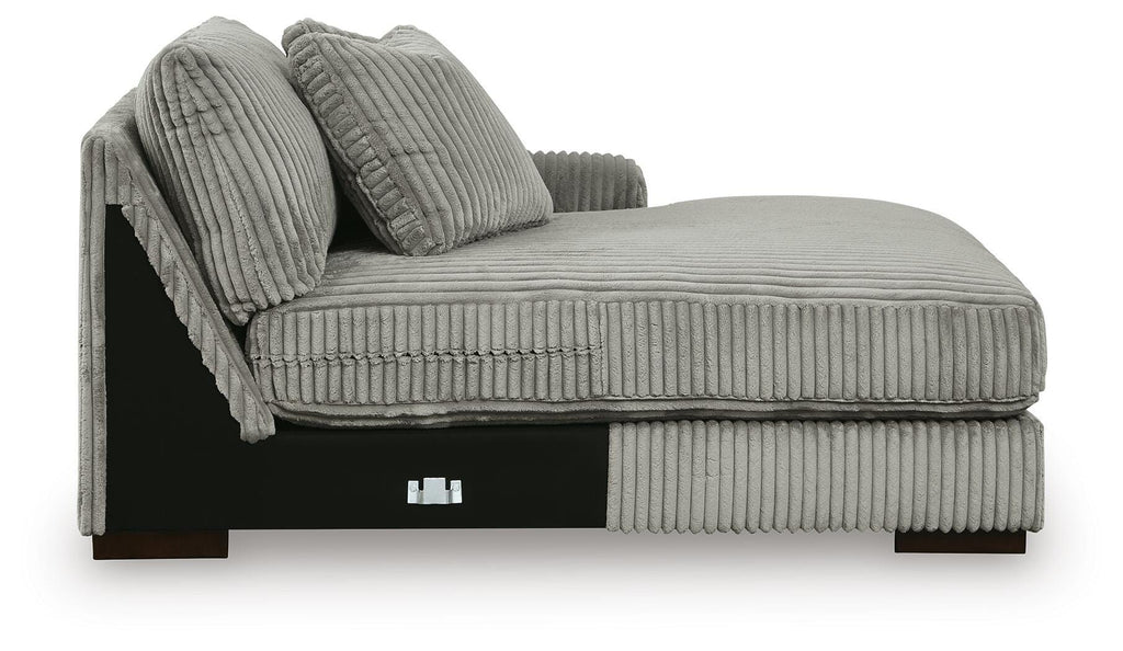 Lindyn Fog 4-Piece Sectional with Double Chaise