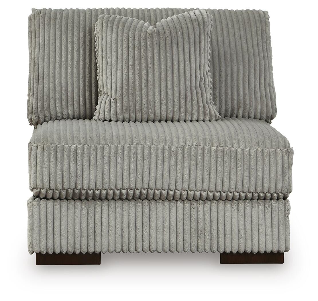 Lindyn Fog 4-Piece Sectional with Double Chaise