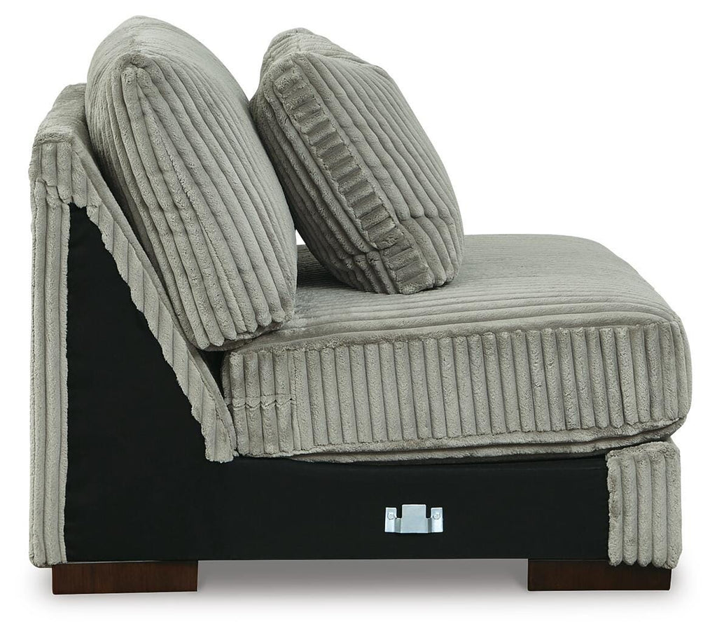 Lindyn Fog 4-Piece Sectional with Double Chaise