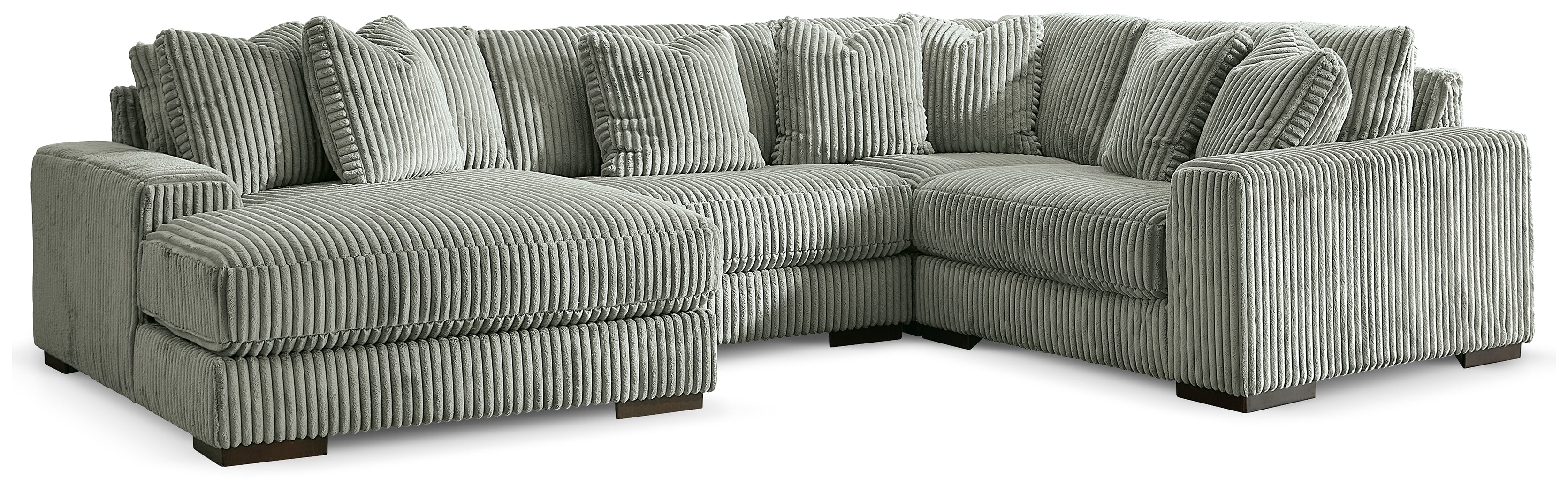 Lindyn Fog 4-Piece Sectionals with Chair