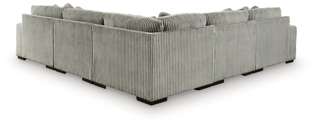 Lindyn Fog 5-Piece Sectional w/ Ottoman