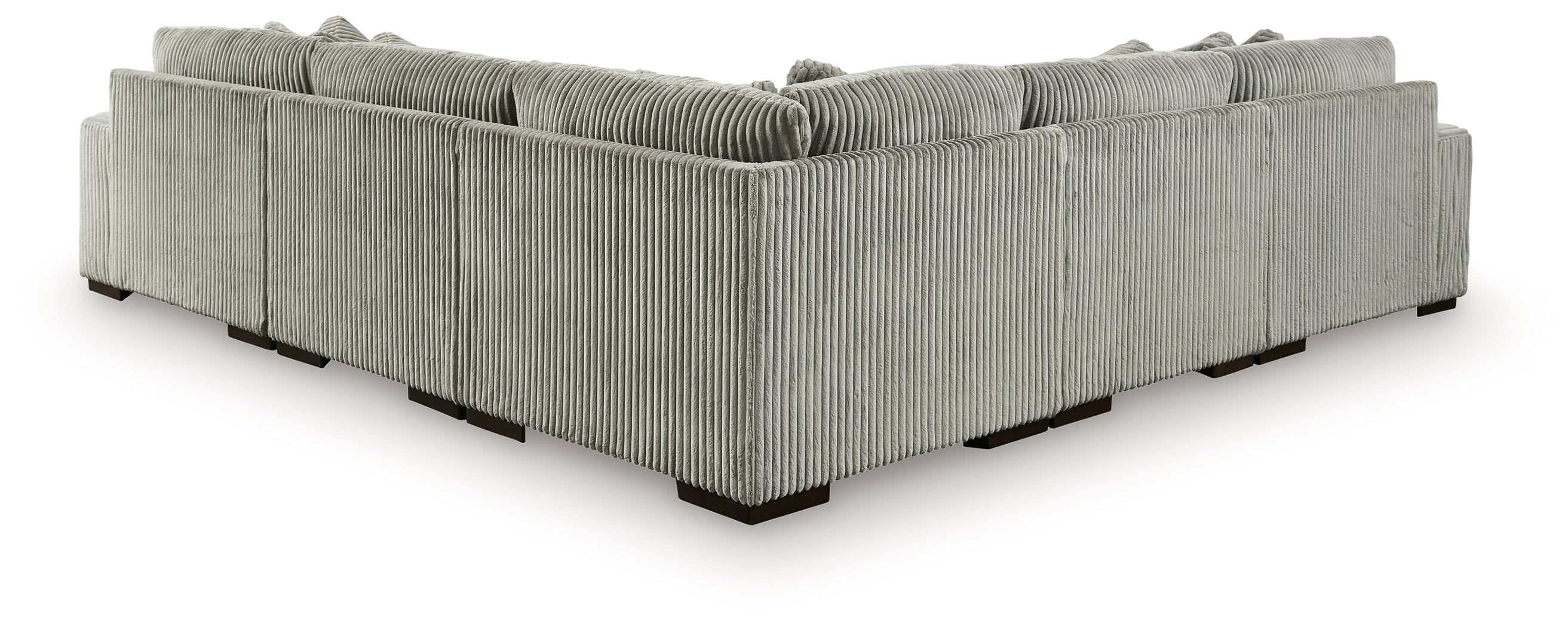 Lindyn Fog 5-Piece Sectional w/ Ottoman