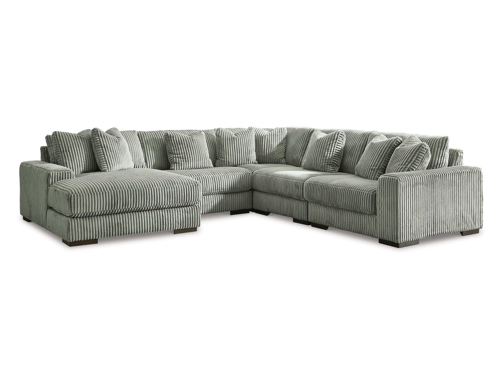 Lindyn Fog 5pc LAF Chaise Sectional