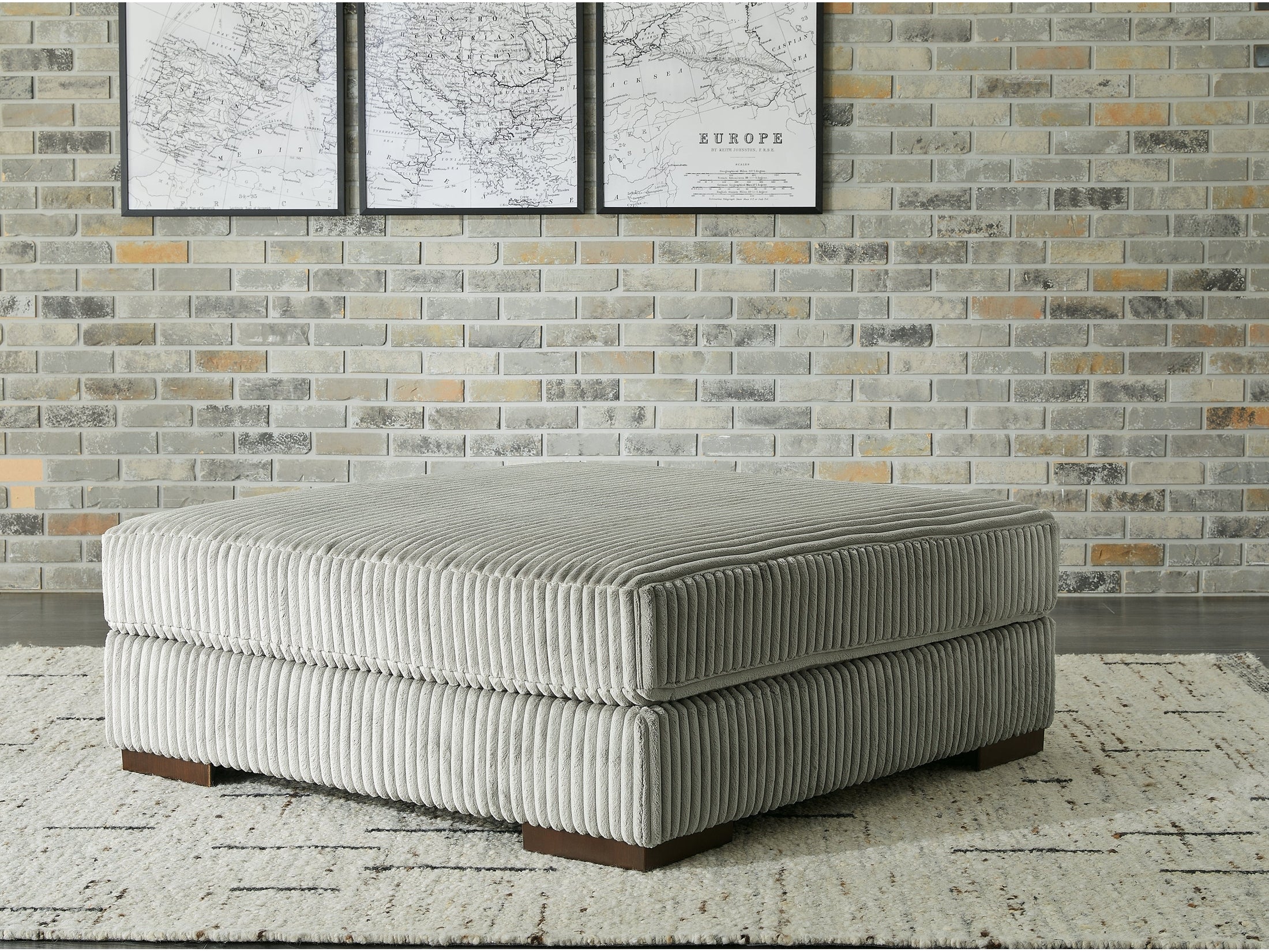Lindyn Fog Oversized Accent Ottoman