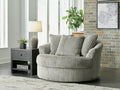 Lindyn Fog Oversized Swivel Accent Chair