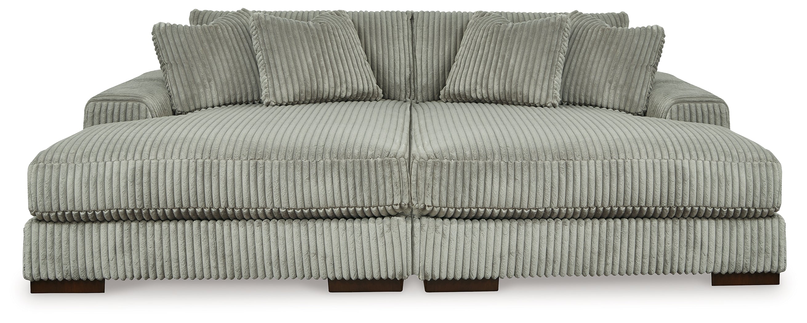 Lindyn Fog Super Chaise with Oversized Swivel Chair