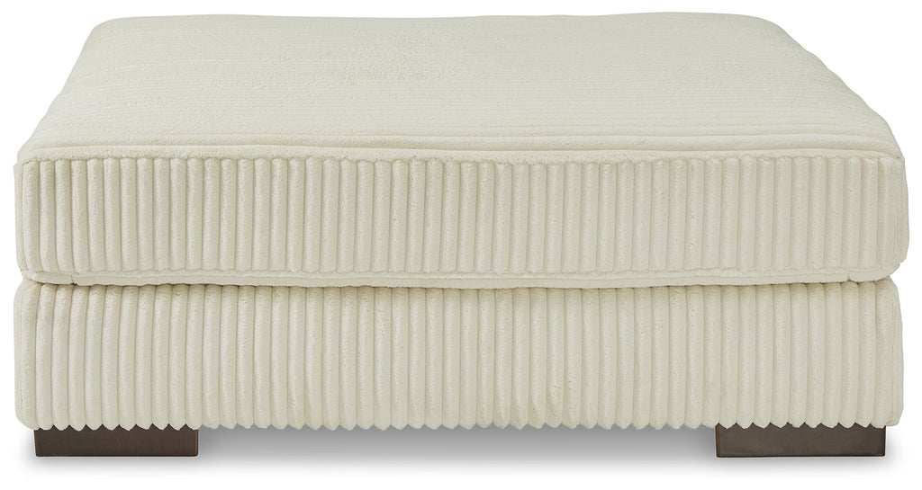 Lindyn Ivory 2-Piece Sectional, Chaise and Oversized Ottoman