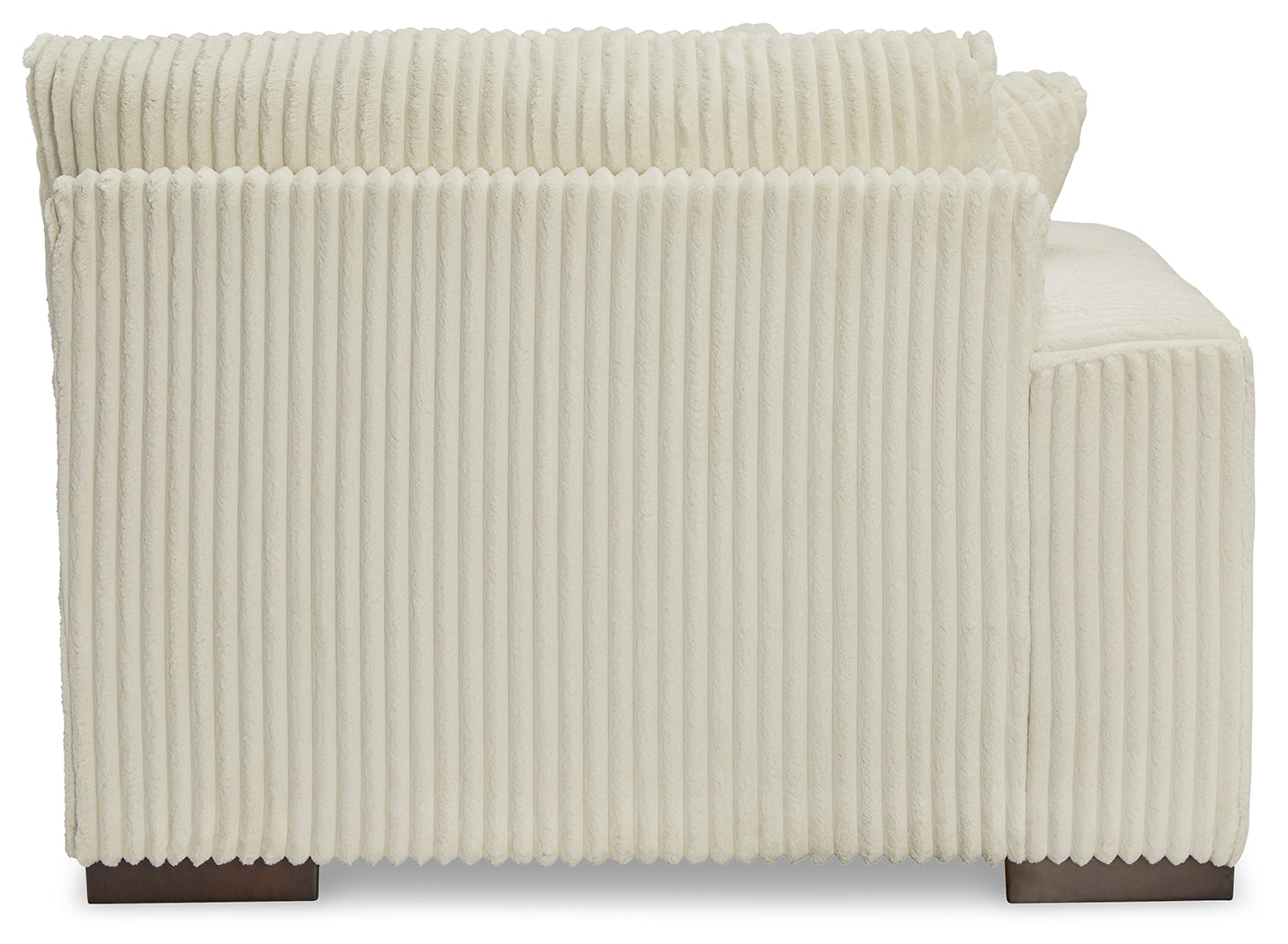 Lindyn Ivory 2-Piece Sectional, Chaise and Oversized Ottoman
