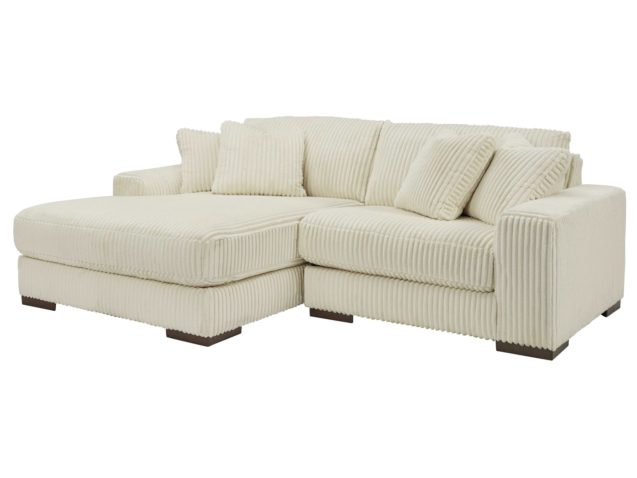 Lindyn Ivory 2pc LAF Chaise Sectional