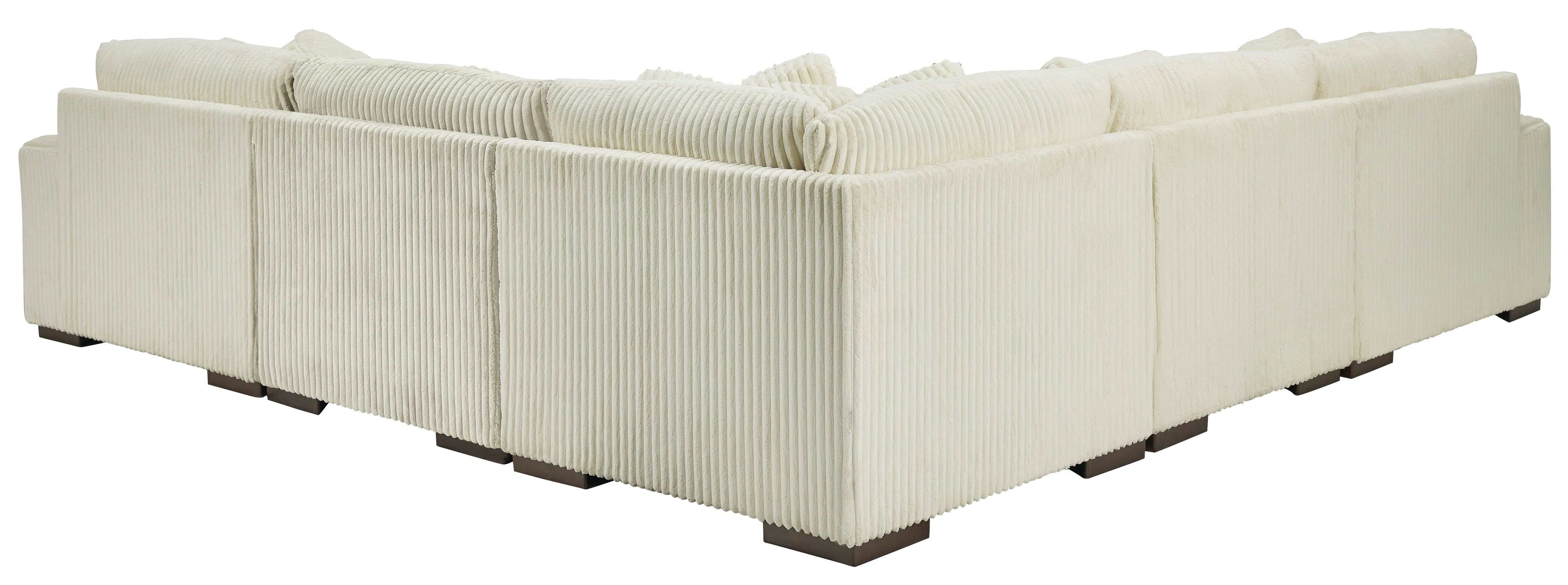 Lindyn Ivory 5pc LAF Chaise Sectional