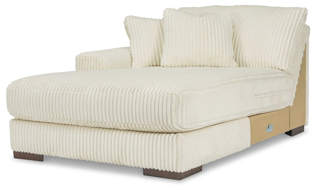 Lindyn Ivory 5pc LAF Chaise Sectional