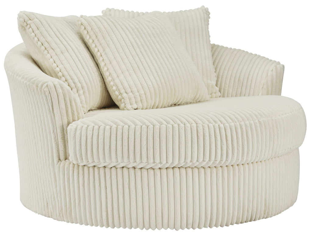 Lindyn Ivory 5pc LAF Chaise Sectional