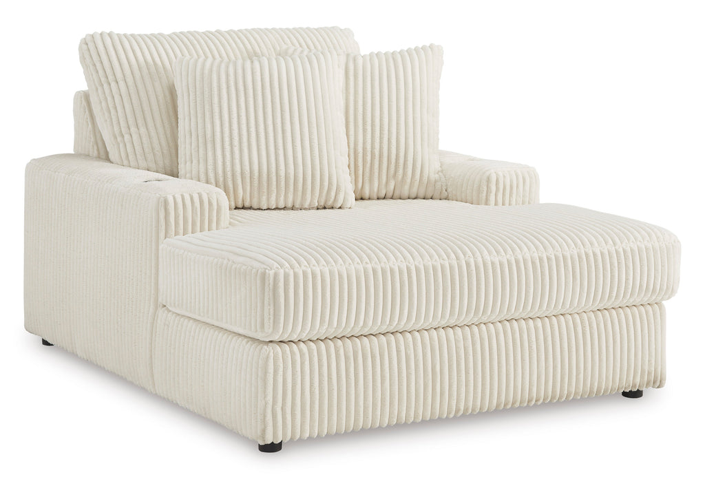 Lindyn Ivory 5pc LAF Chaise Sectional