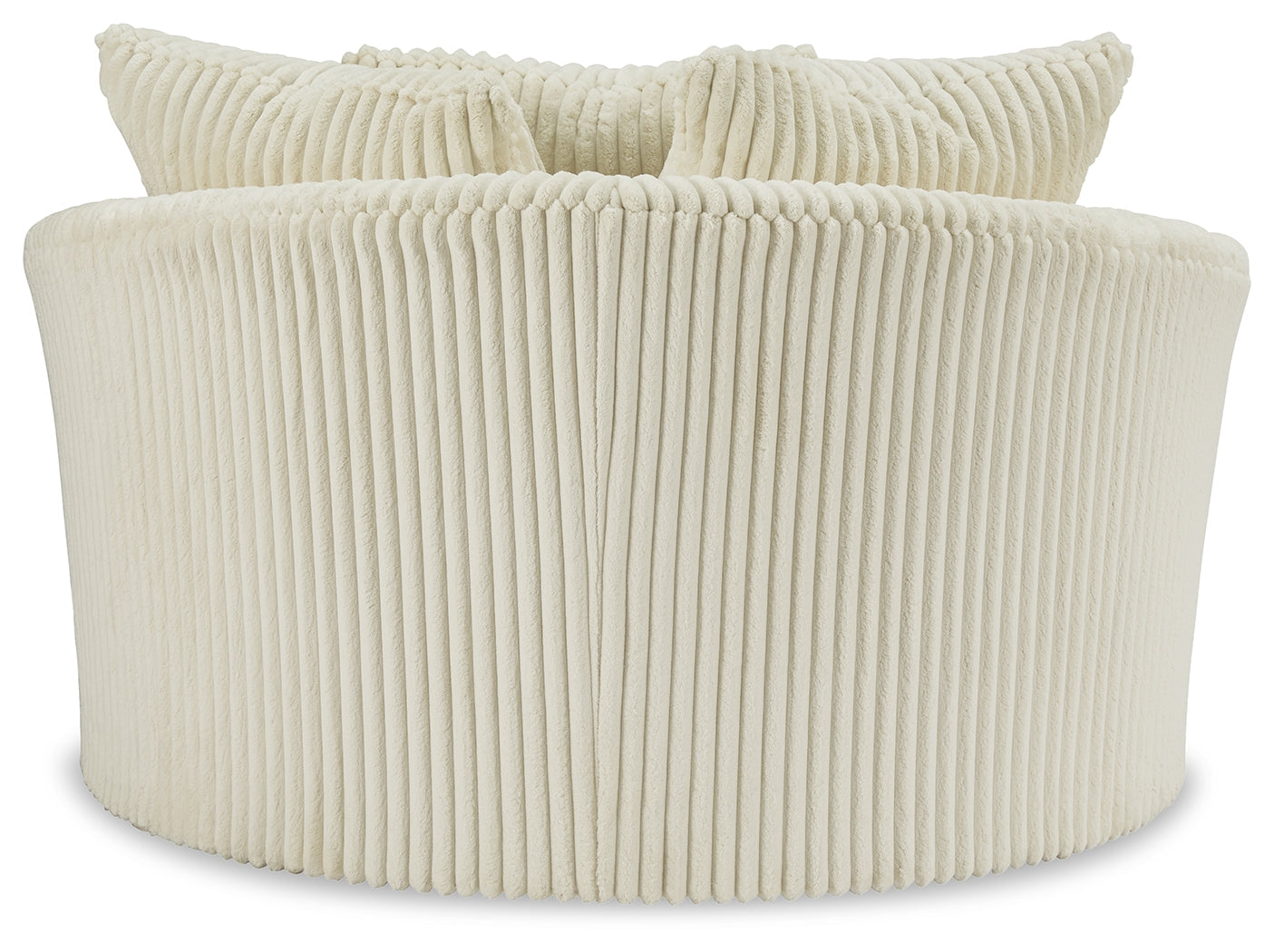 Lindyn Ivory Oversized Swivel Accent Chair