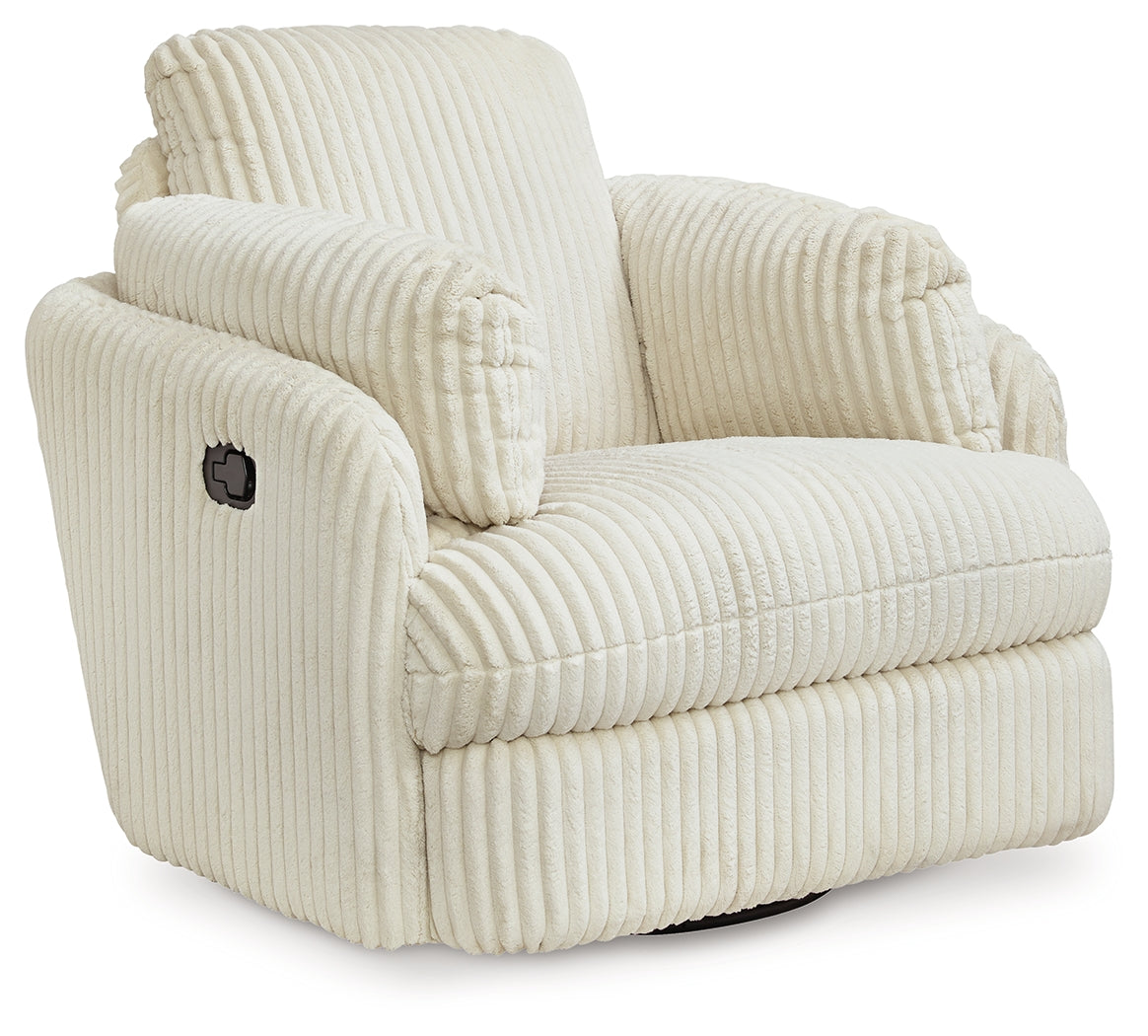 Lindyn Ivory Swivel Glider Recliner