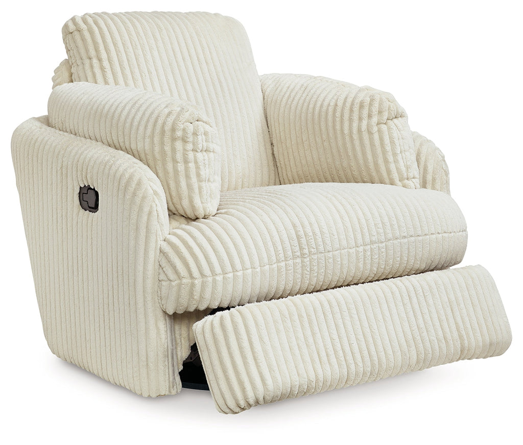 Lindyn Ivory Swivel Glider Recliner