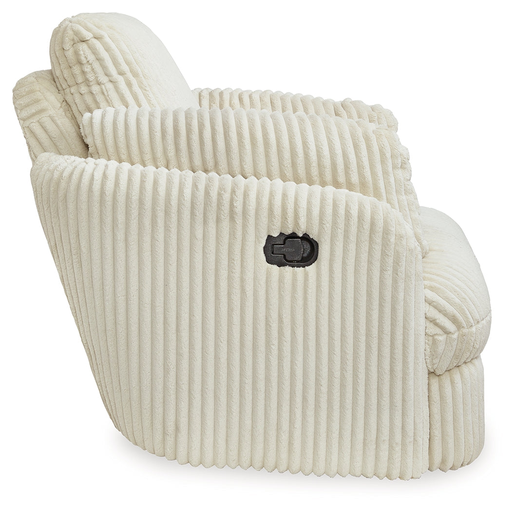 Lindyn Ivory Swivel Glider Recliner