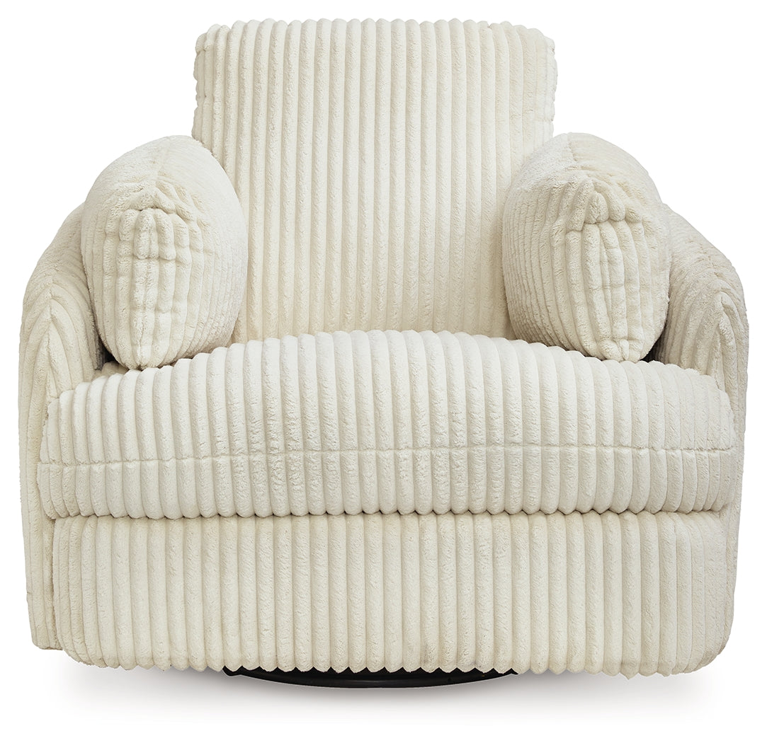 Lindyn Ivory Swivel Glider Recliner
