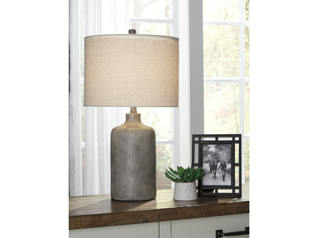 Linus Antique Black Table Lamp (Set of 2)