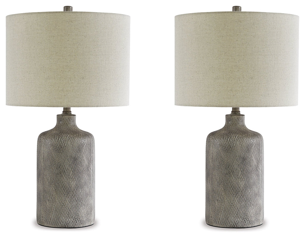 Linus Antique Black Table Lamp (Set of 2)