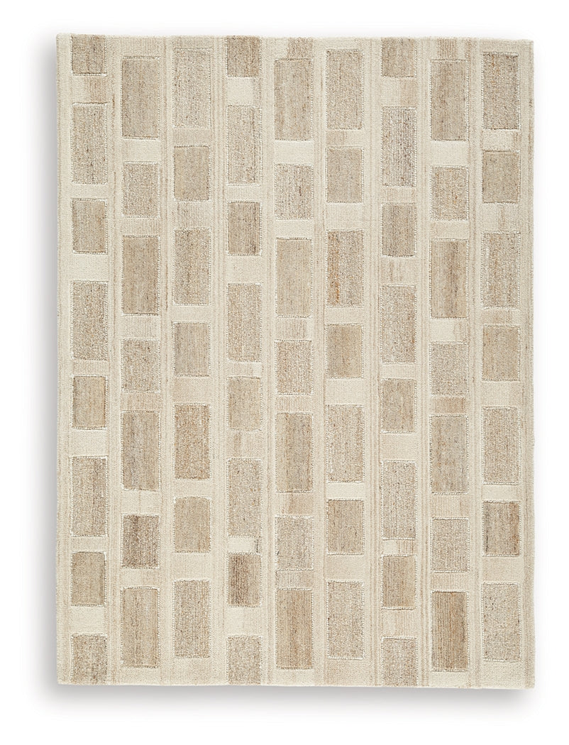 Lisgrove Tan/Brown/White Medium Rug