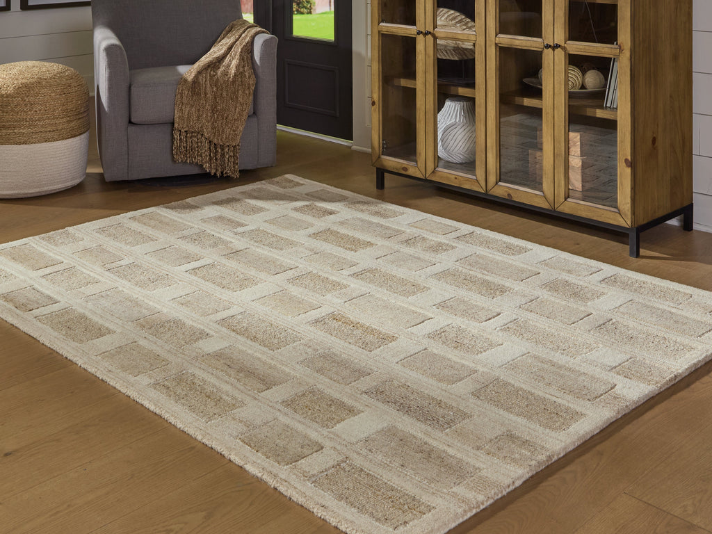 Lisgrove Tan/Brown/White Medium Rug