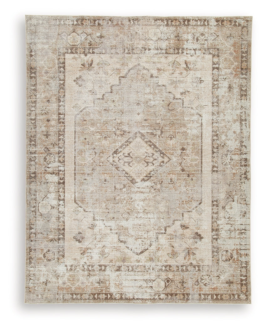Livdon Brown/Beige/Gray Washable Large Rug