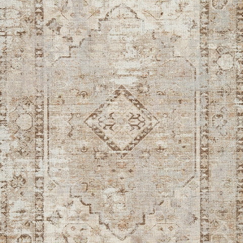 Livdon Brown/Beige/Gray Washable Medium Rug