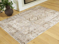 Livdon Brown/Beige/Gray Washable Medium Rug