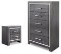 Lodanna Gray Chest and Nightstand