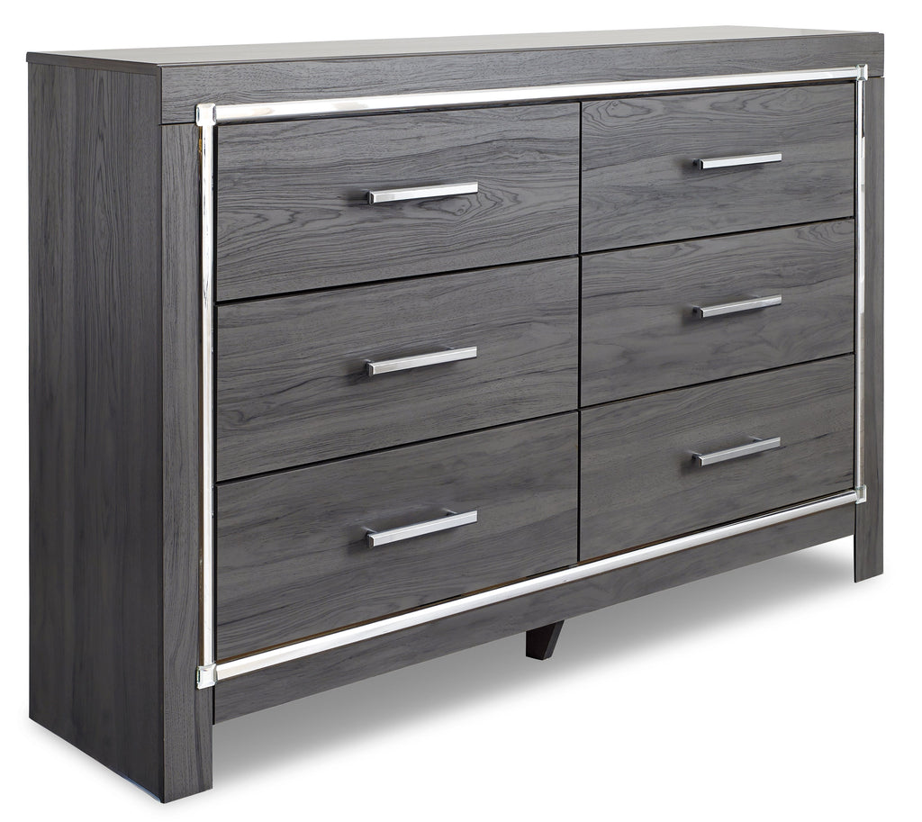 Lodanna Gray Dresser and Mirror