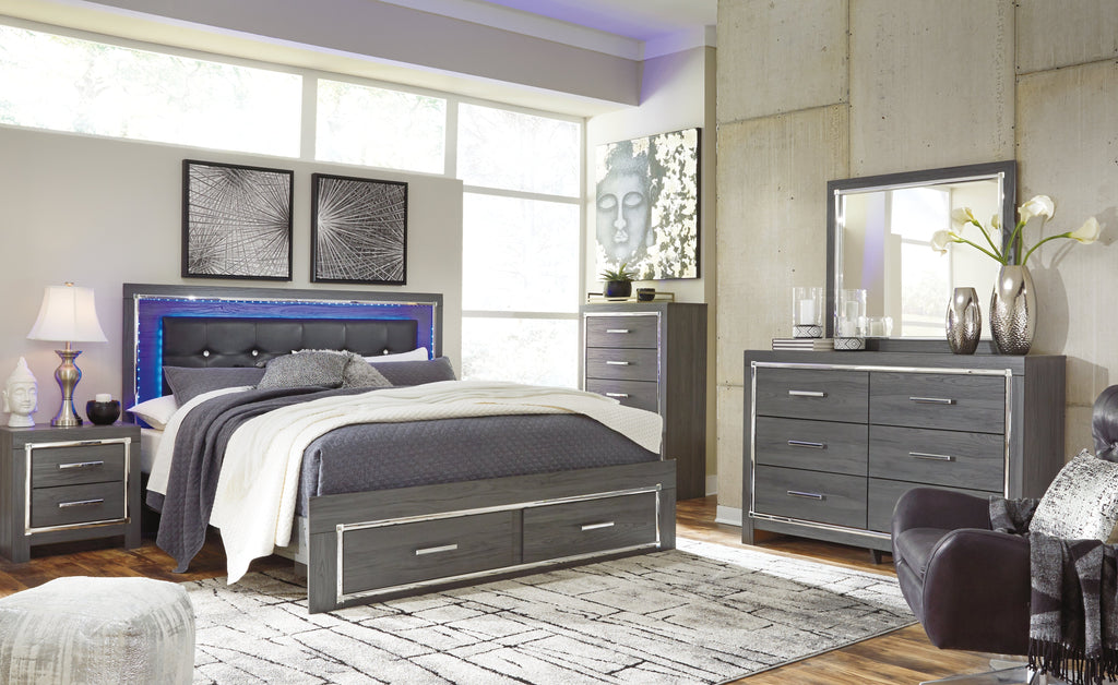 Lodanna Gray Dresser and Mirror