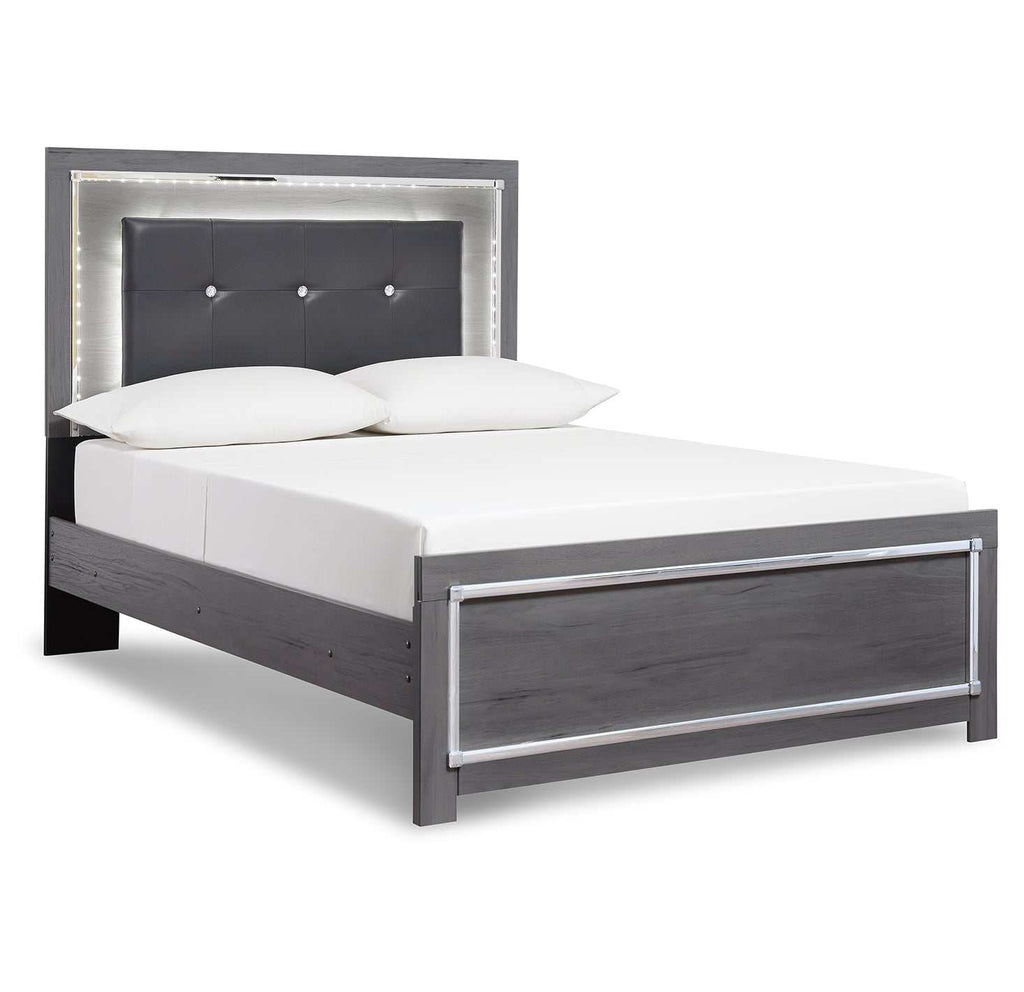 Lodanna Gray Full Panel Bed