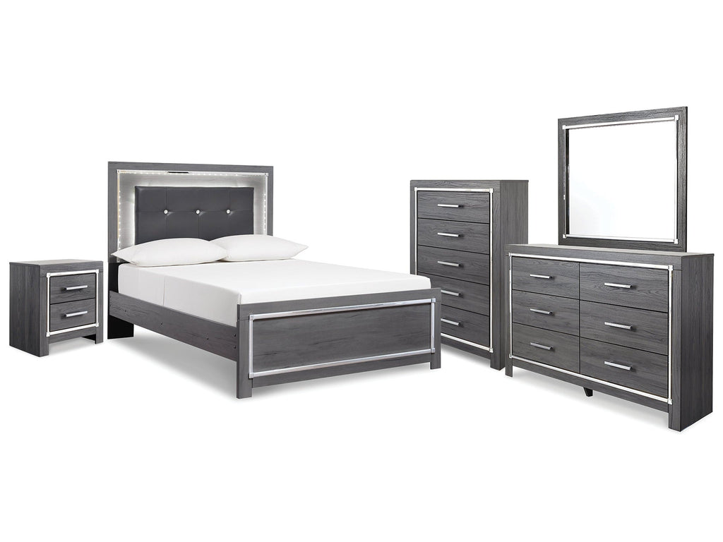 Lodanna Full Panel Bedroom Set, Gray