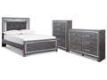 Lodanna Gray Full Panel Bedroom Set with Dresser and Chest