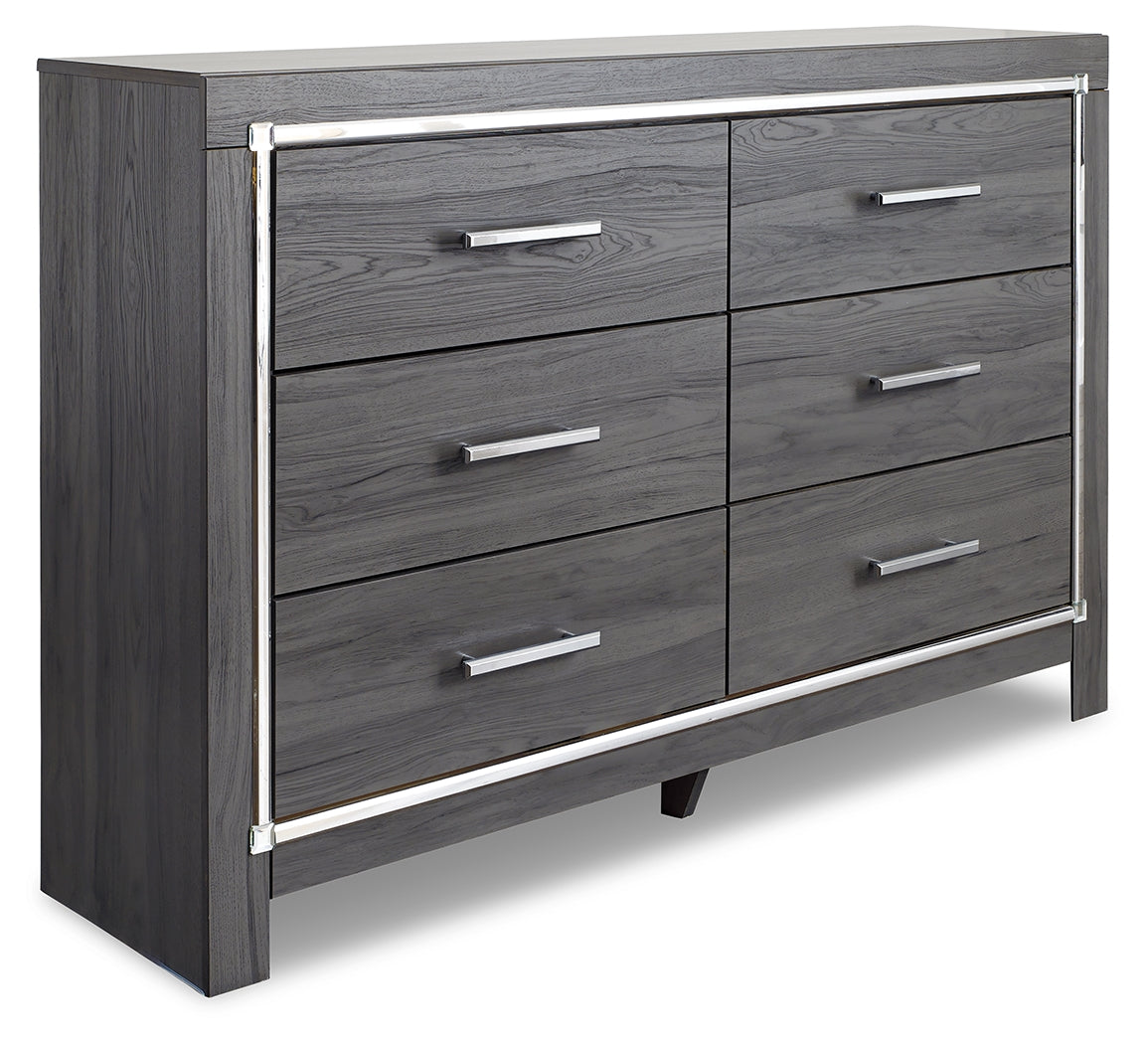 Lodanna Gray Full Panel Bedroom Set with Dresser and Chest