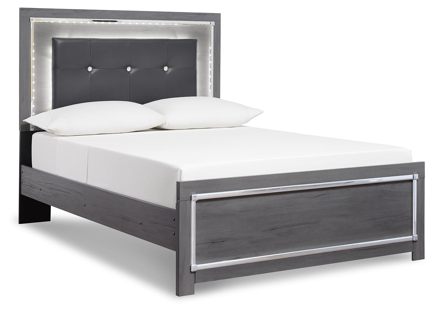 Lodanna Gray Full Panel Bedroom Set with Dresser and Chest