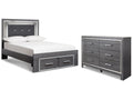 Lodanna Gray Full Panel Storage Bedroom Set with Dresser