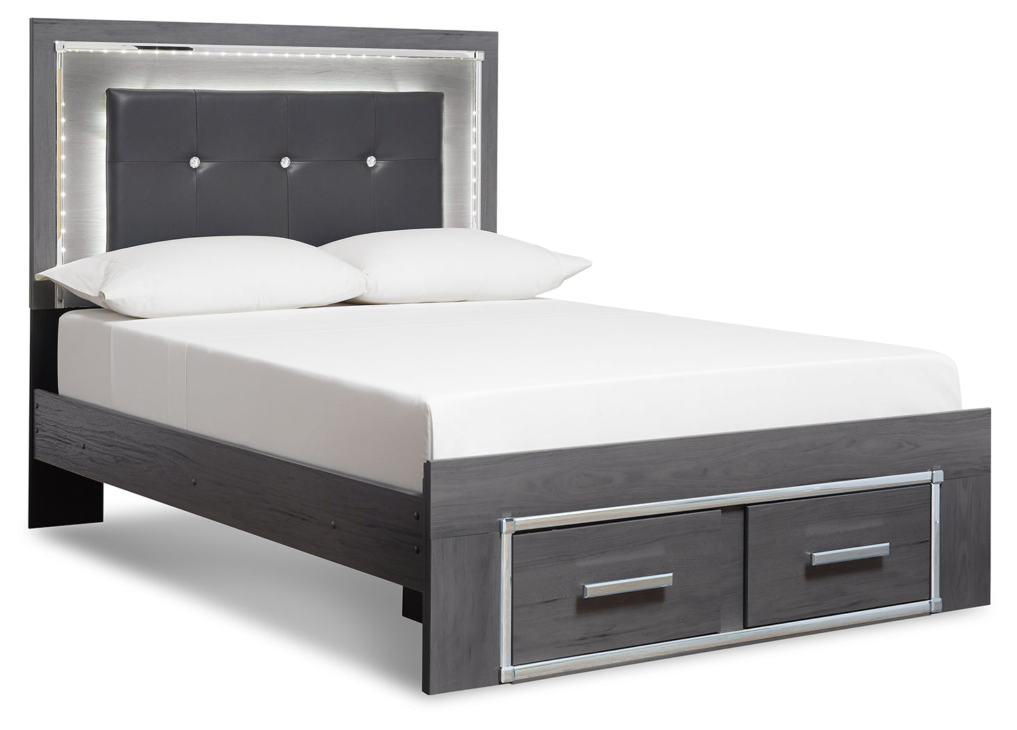 Lodanna Full Storage Bedroom Set, Gray