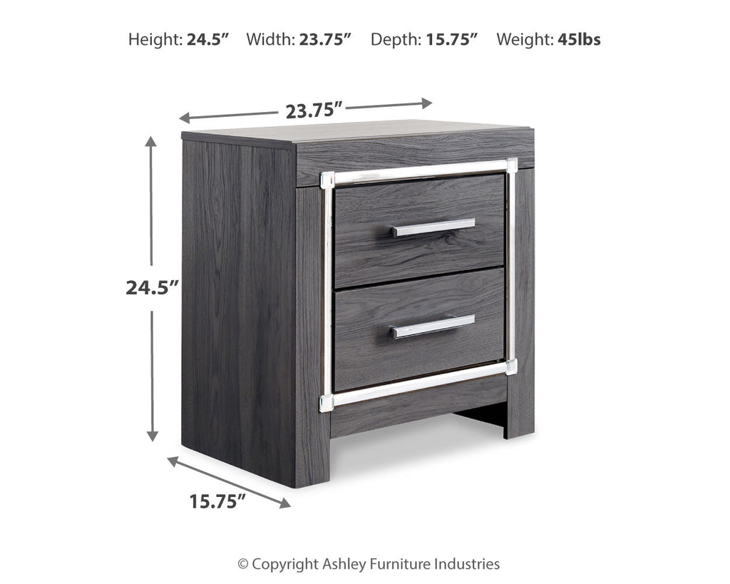 Lodanna Full Storage Bedroom Set, Gray