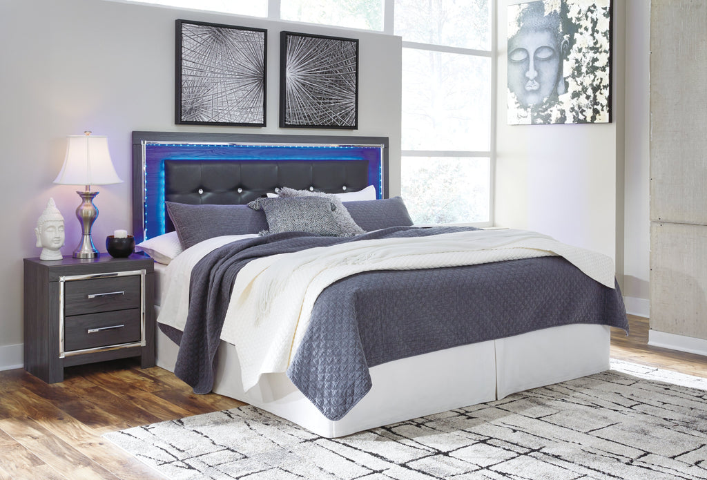 Lodanna King/Cal King Panel Headboard, Dresser, Mirror and 2 Nightstands, Gray